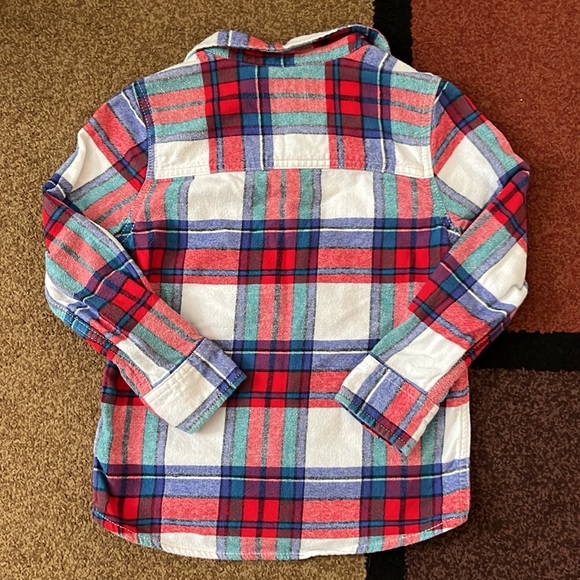 OshKosh - Boys Plaid Button Up - Size 7 - Picture 6 of 6